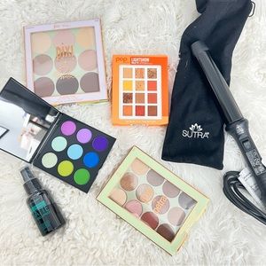 Makeup & hair bundle Morphe Popbeauty Pixi Sutra Curling Iron
